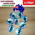 50pcs Round 8mm Glass Eyes for Dragon Lizard Frog