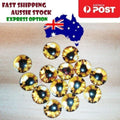 50pcs Round 8mm Glass Eyes for Craft