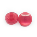 Acrylic Sewing Buttons 11mm Round Transparent Shank – Red / 20, Red / 40