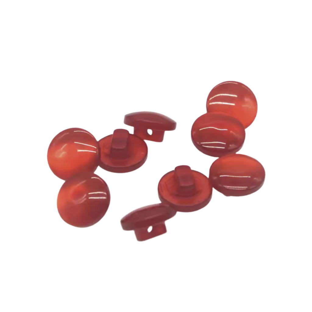 Acrylic Sewing Buttons 11mm Round Transparent Shank