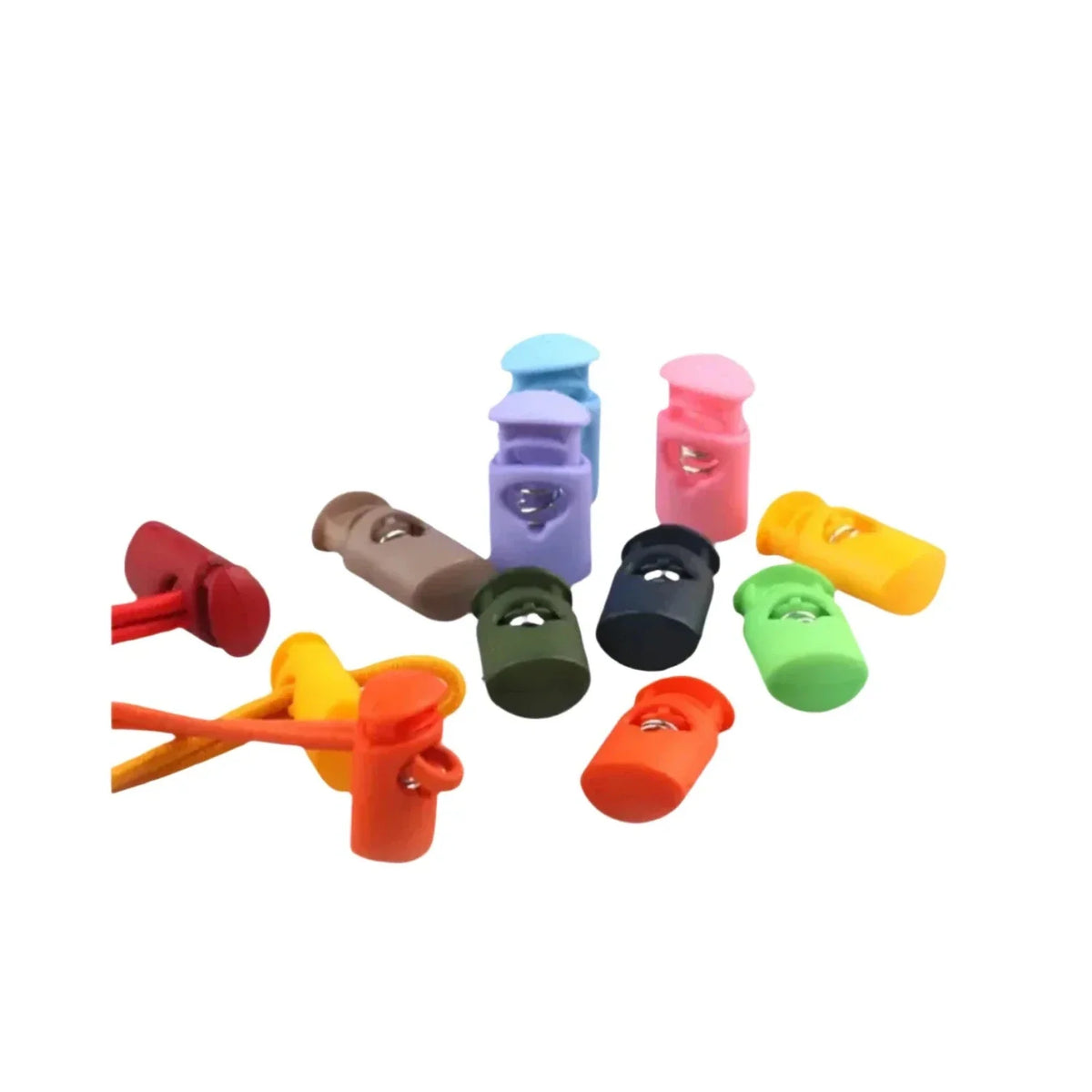 Flat Single Spring Buckle with Elastic Rope – 20pcs