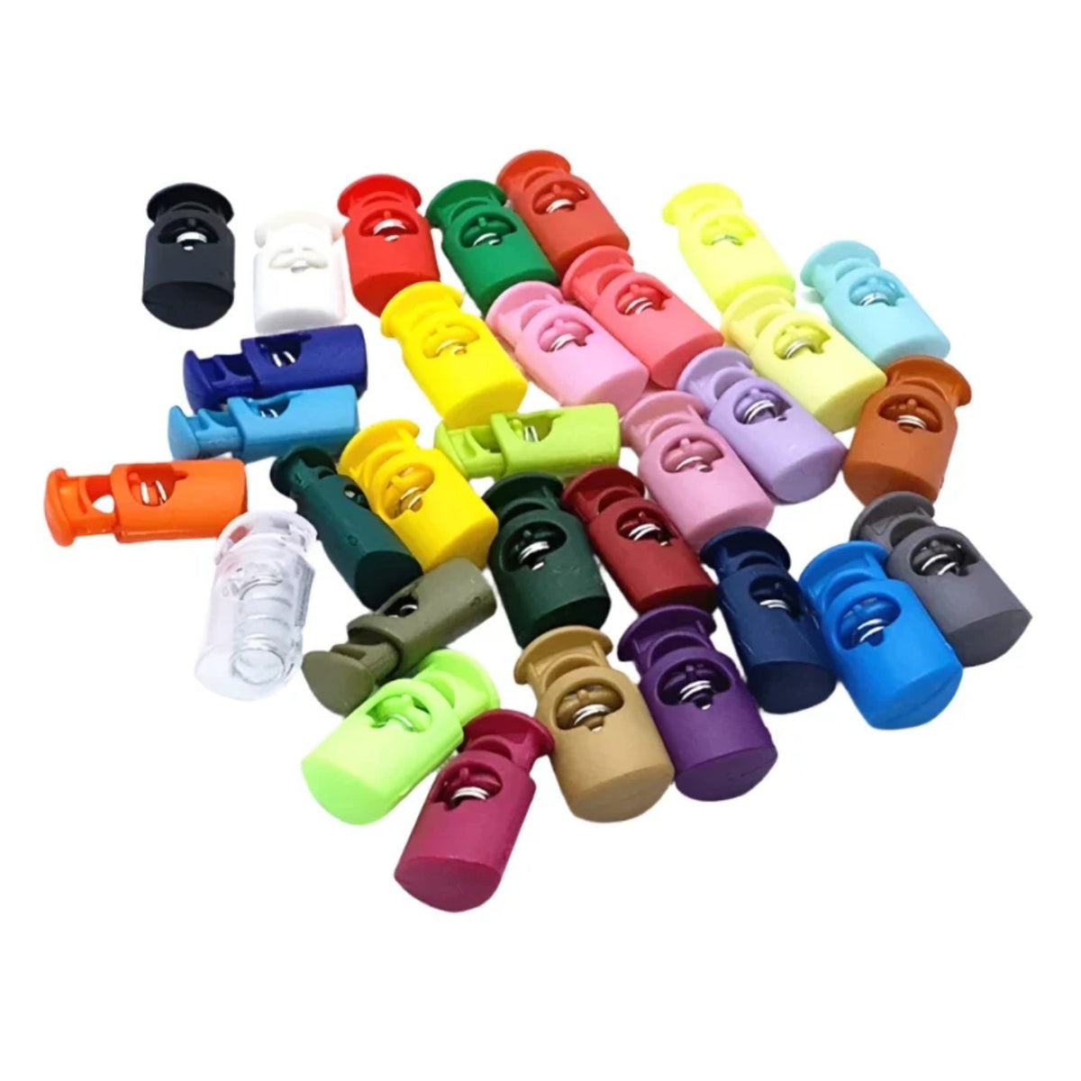 Flat Single Spring Buckle with Elastic Rope – 20pcs