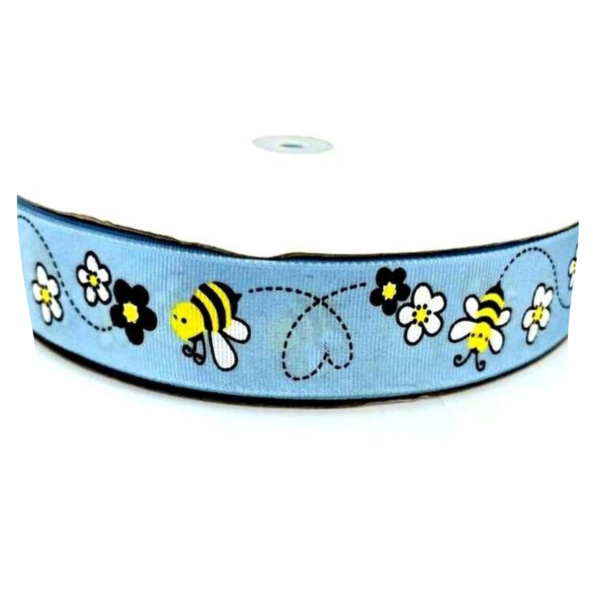 5m Bee Ribbon 25mm Mixed Colours – Blue 5m