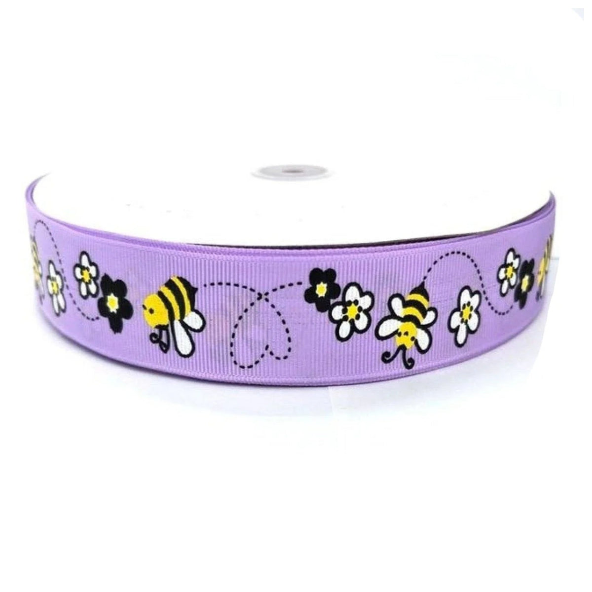 5m Bee Ribbon 25mm Mixed Colours – Purple 5m