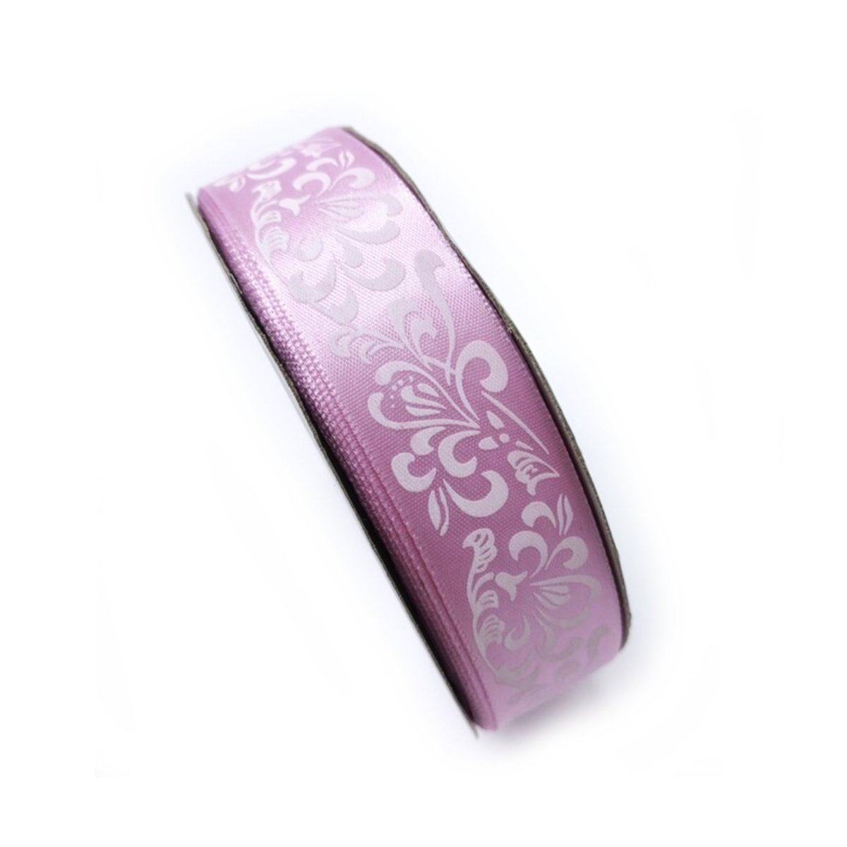 5m Polyester Ribbon 25mm Mixed Colours Pack – White on Pink
