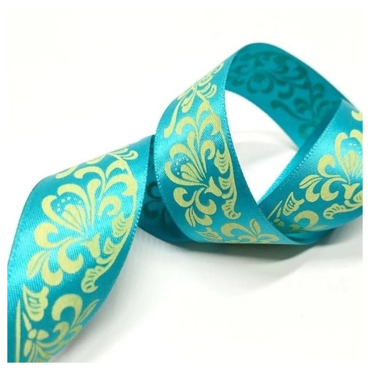 5m Polyester Ribbon 25mm Mixed Colours Pack – Yellow and Green