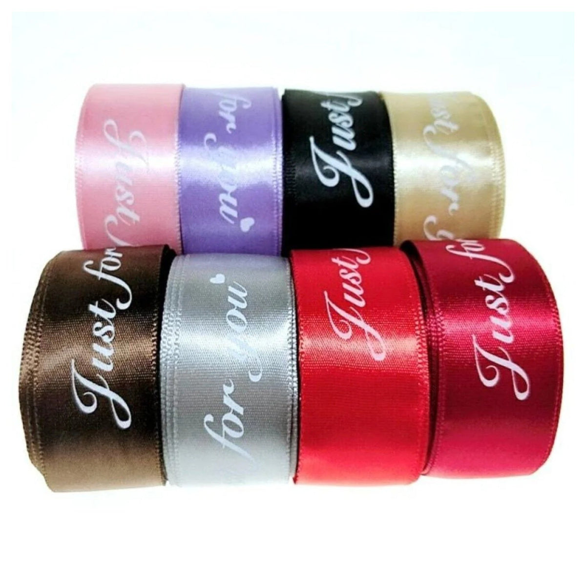 5m Printed Ribbon Set 25mm “Just For You”