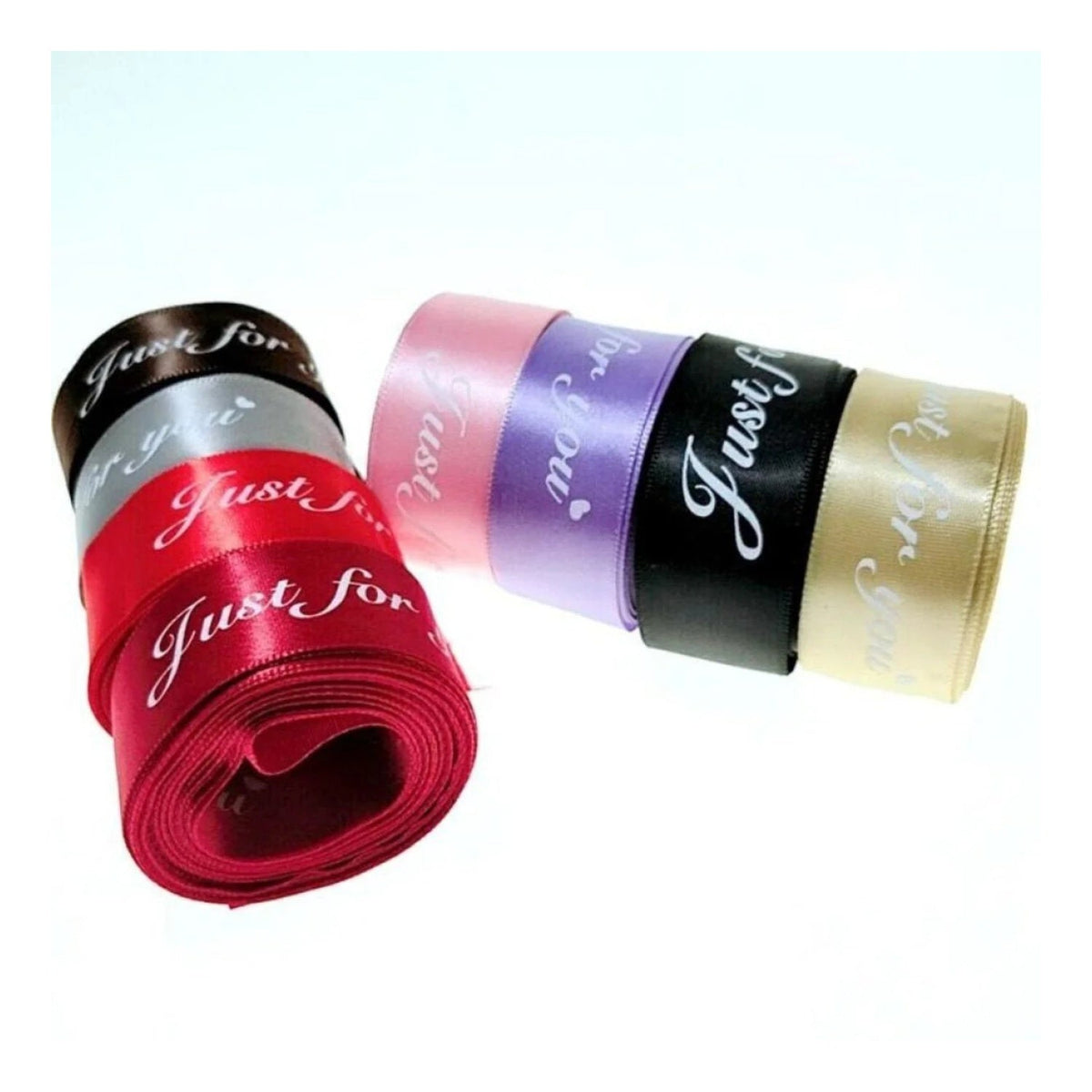 5m Printed Ribbon Set 25mm “Just For You”