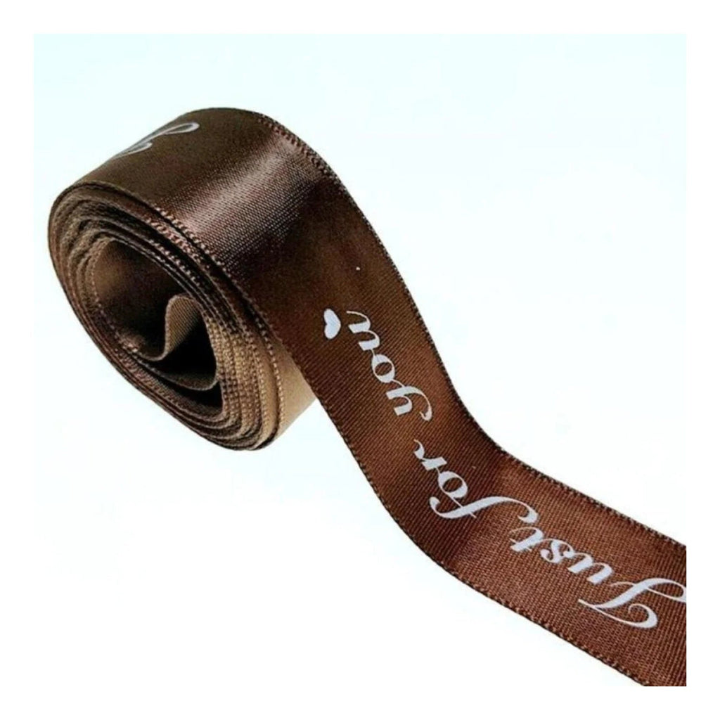 5m Printed Ribbon Set 25mm “Just For You”