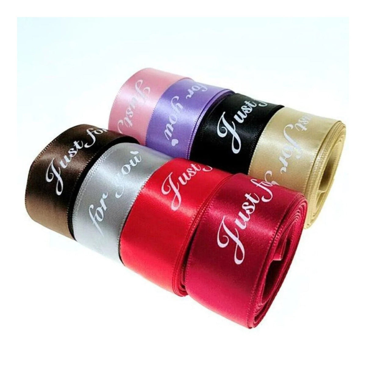 5m Printed Ribbon Set 25mm “Just For You”