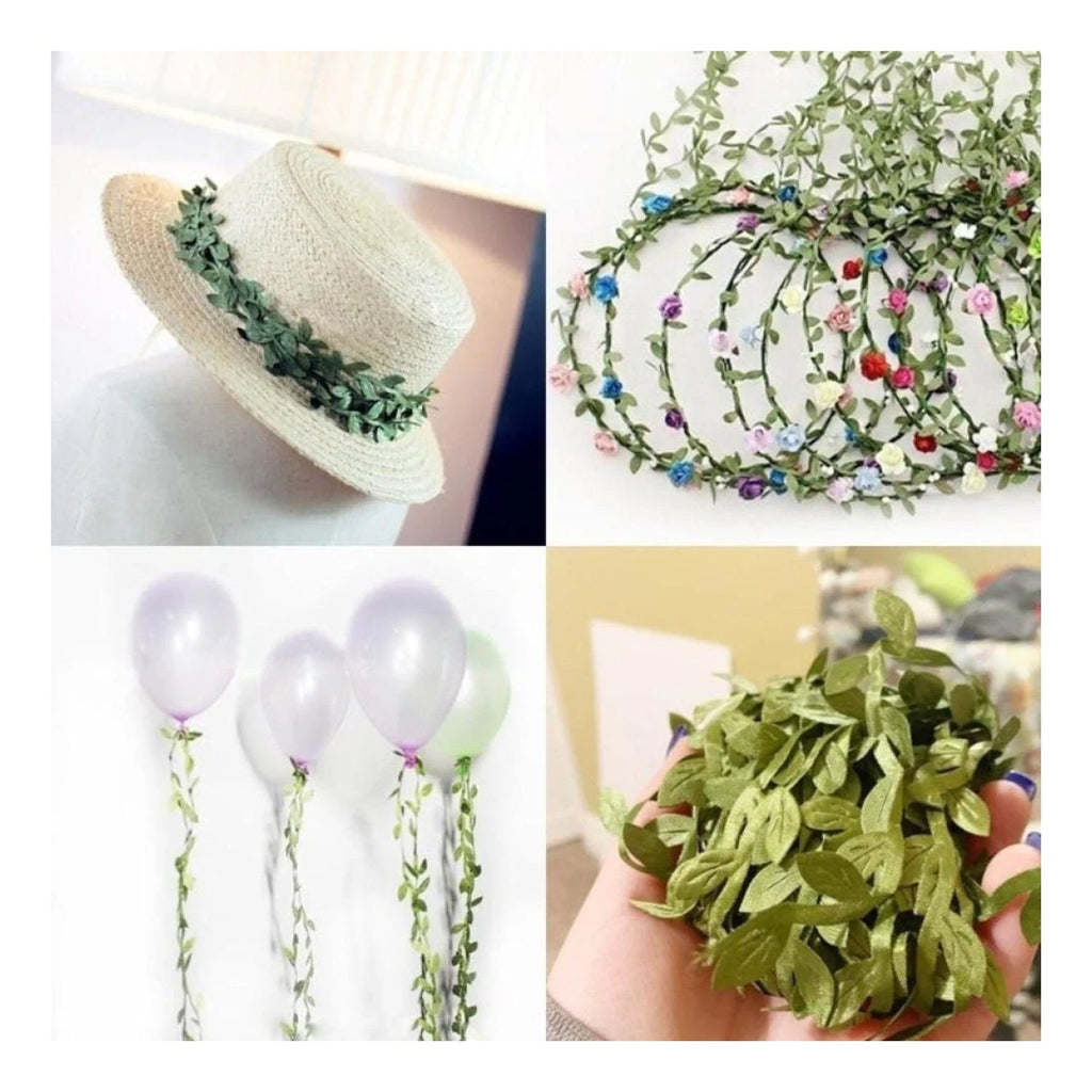 Artificial Vine Leaves 5m/10m for Wedding Wreath Decorations