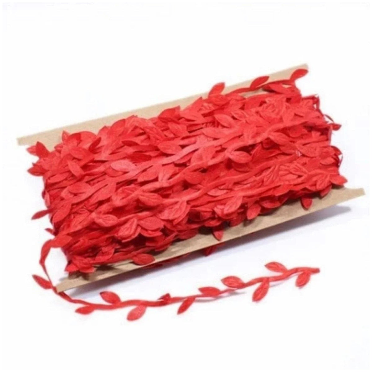 Artificial Vine Leaves 5m/10m for Wedding Wreath Decorations – 10M Red