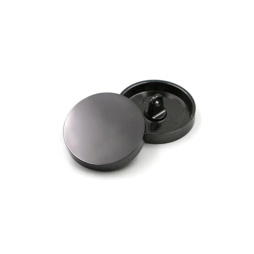 5pcs Metal Shank Sewing Buttons 10-25mm – Gun Metal Black / 25mm, Gun Metal Black / 20mm, Gun Metal Black / 15mm, Gun Metal Black / 10mm