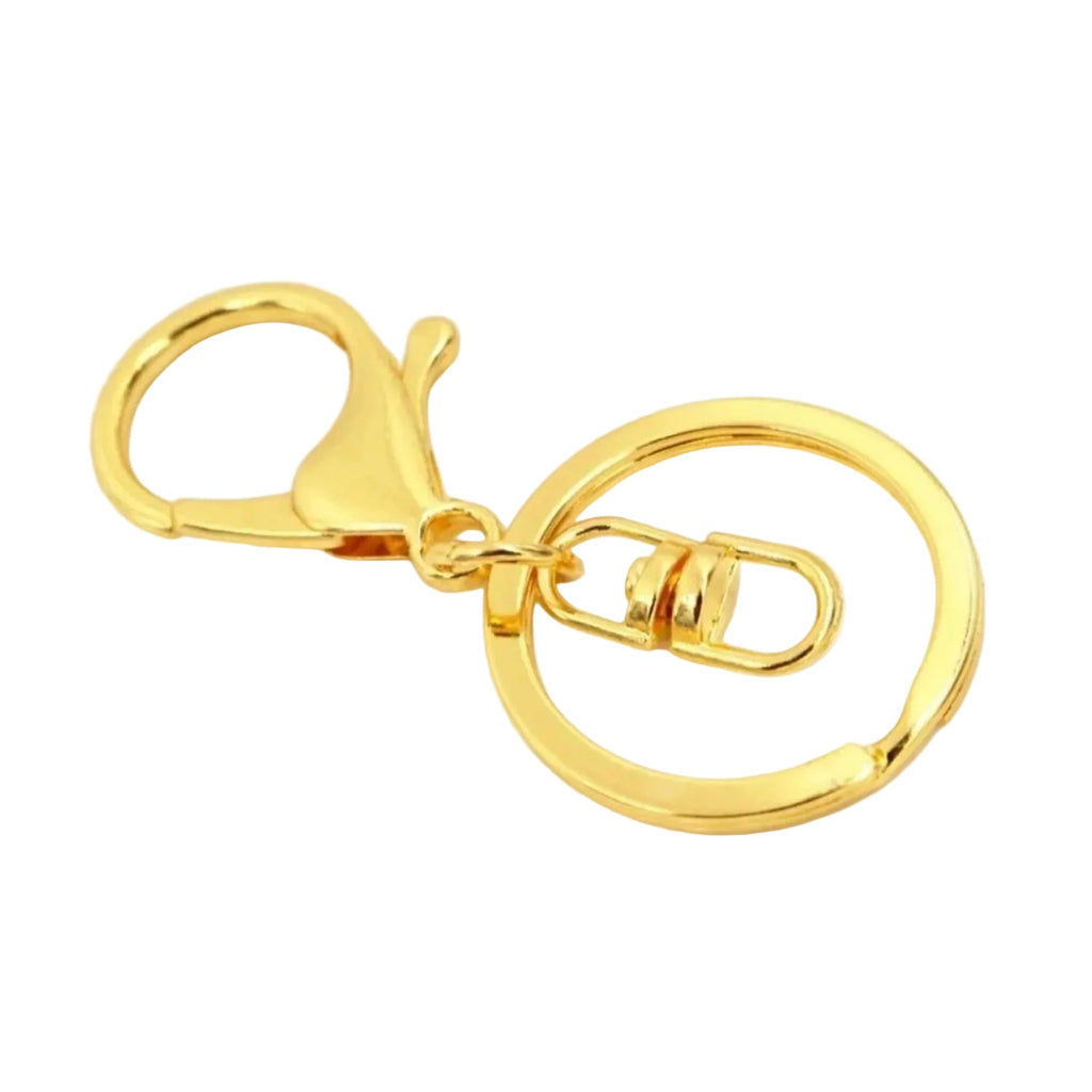 5pcs 30mm Lobster Key Ring with 70mm Plated Clasp