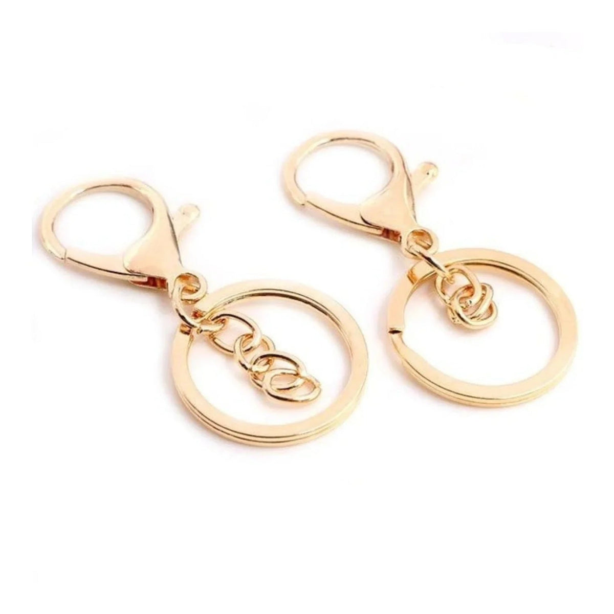 5pcs 30mm Lobster Key Ring with 70mm Plated Clasp – KC Gold Regular Chain