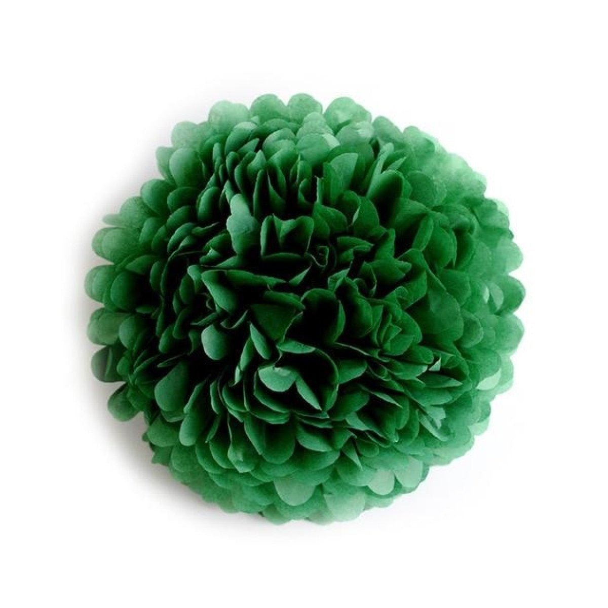 5pcs Tissue Paper Pom Poms 6-12in – Dark green 10cm 4inch, Dark green 15cm 6inch