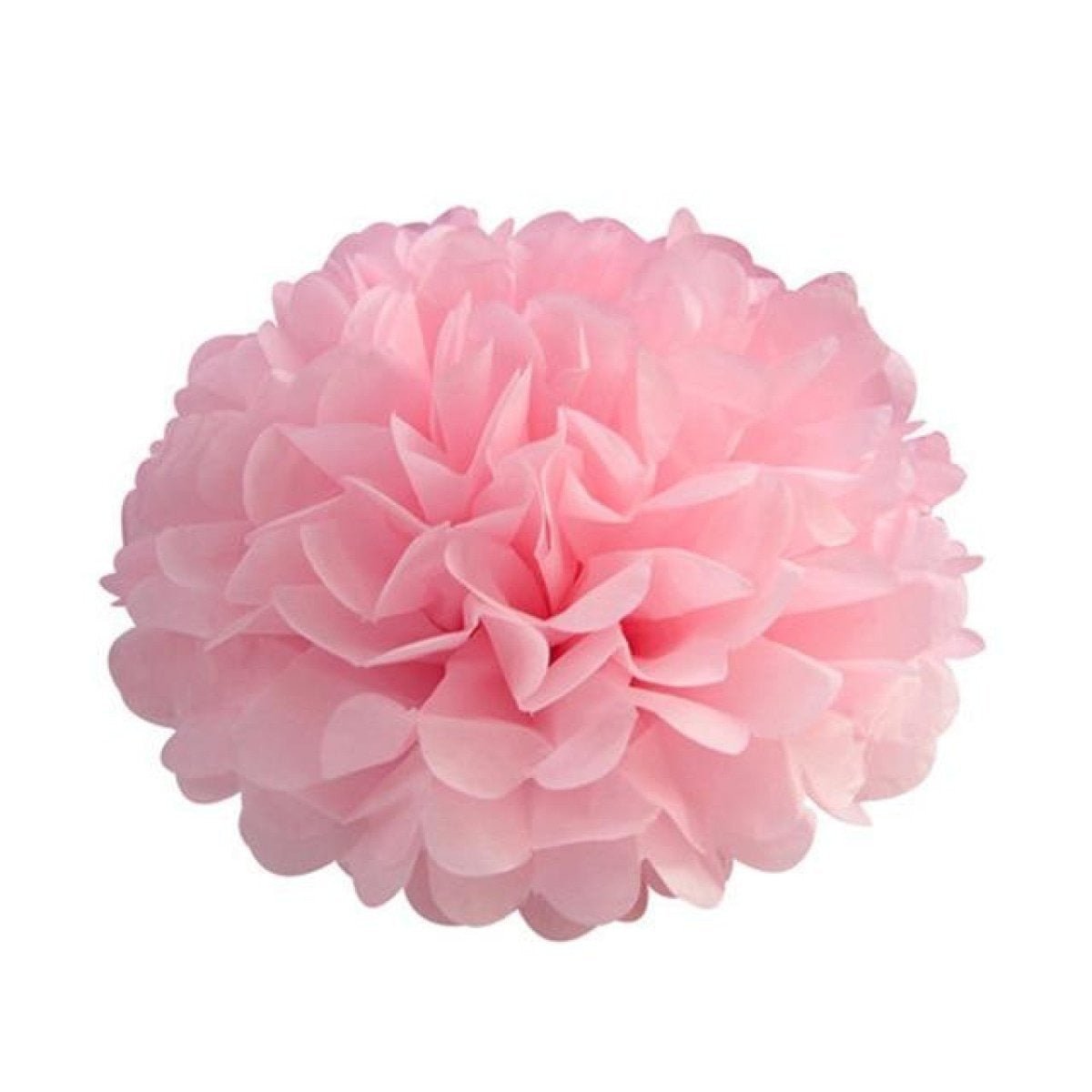 5pcs Tissue Paper Pom Poms 6-12in – Light pink 10cm 4inch, Light pink 15cm 6inch, Light pink 20cm 8inch