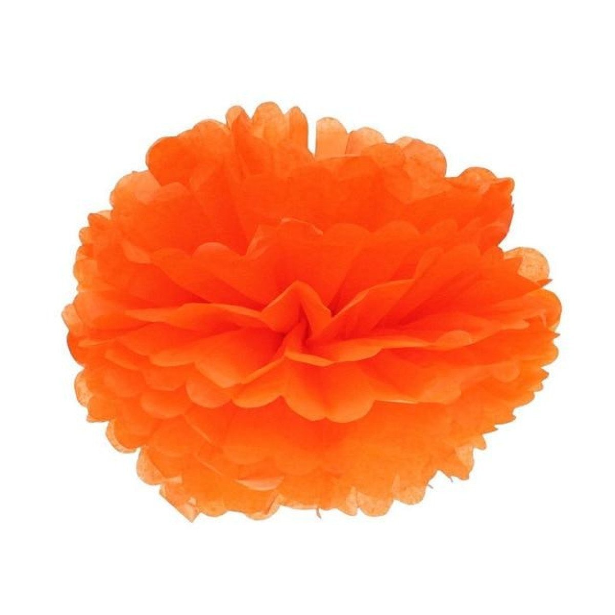5pcs Tissue Paper Pom Poms 6-12in – Orange 10cm 4inch, Orange 15cm 6inch, Orange 20cm 8inch