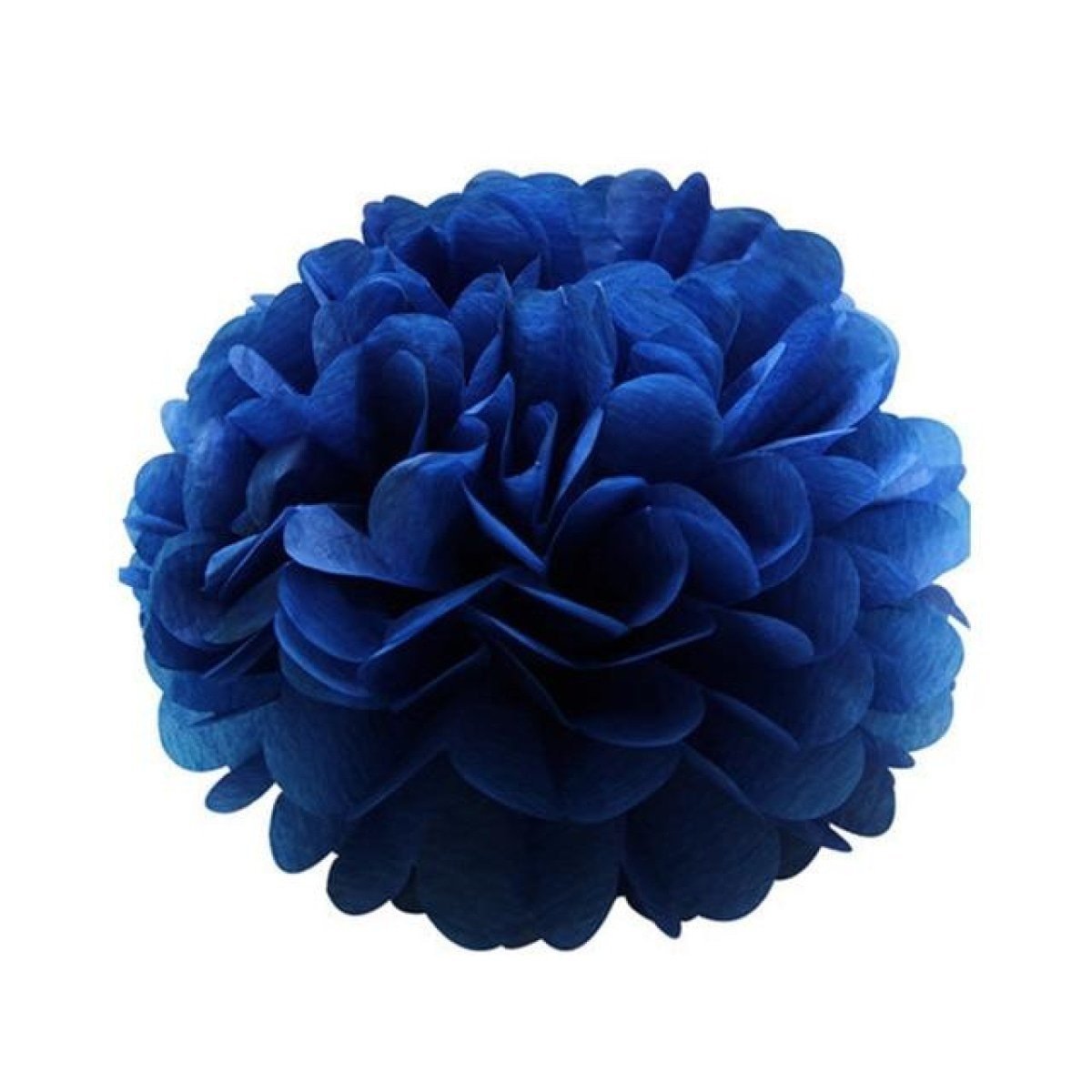 5pcs Tissue Paper Pom Poms 6-12in – Royal Blue 10cm 4inch, Royal blue 15cm 6inch