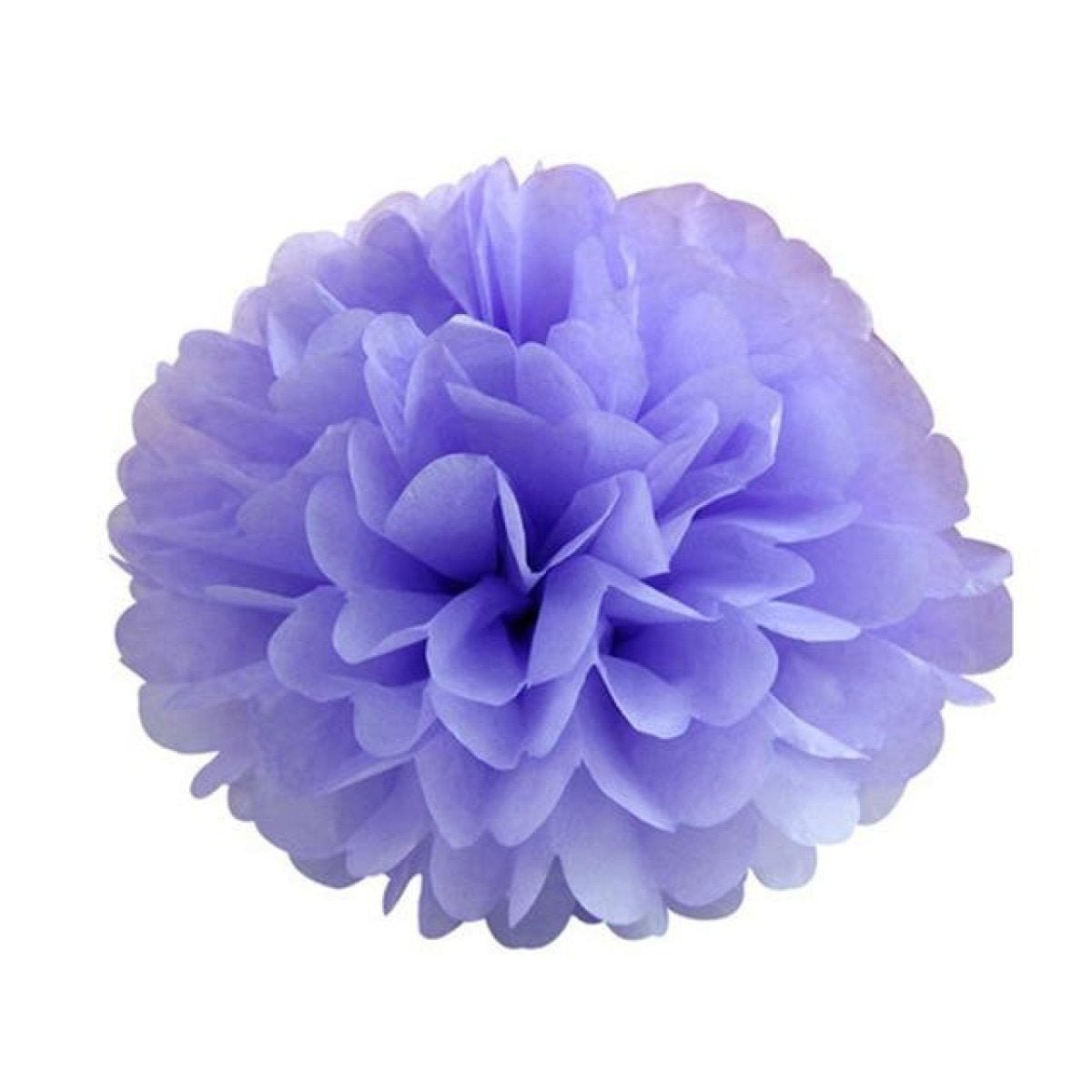 5pcs Tissue Paper Pom Poms 6-12in – Violet 10cm 4inch, Violet 15cm 6inch