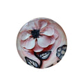 5pcs Round Flower Glass Cabochons 8mm-20mm + 18x25mm – 8mm, 10mm, 12mm, 14mm, 16mm, 18mm, 20mm, 18x25mm