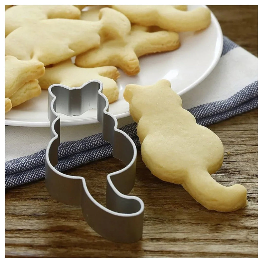 5pcs Aluminium Cookie Cutter Puzzle Piece Unicorn Cat Christmas Tree - Christmas Tree - Asia Sell