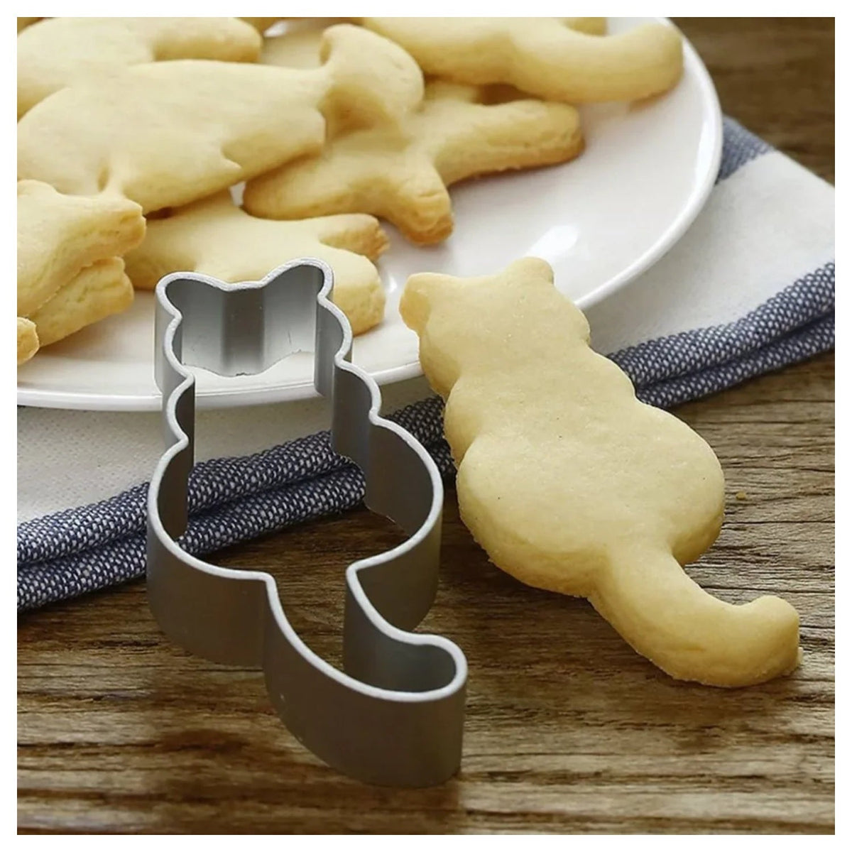 5pcs Aluminium Cookie Cutter Puzzle Piece Unicorn Cat Christmas Tree - Christmas Tree - Asia Sell