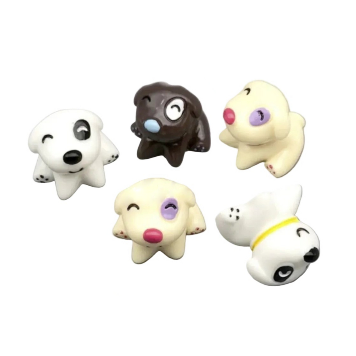 Mini Fairy Garden Figurines Set – 5pcs Dogs