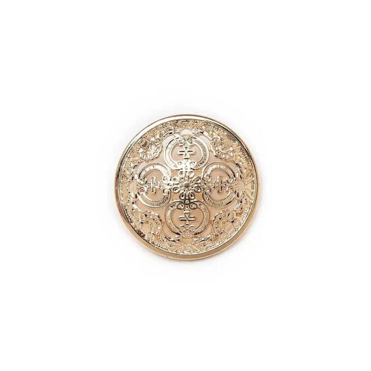 5pcs Lion Brooch for Jackets, Blazers & Uniforms 11.5-25mm Metal – Carved Gold 25mm