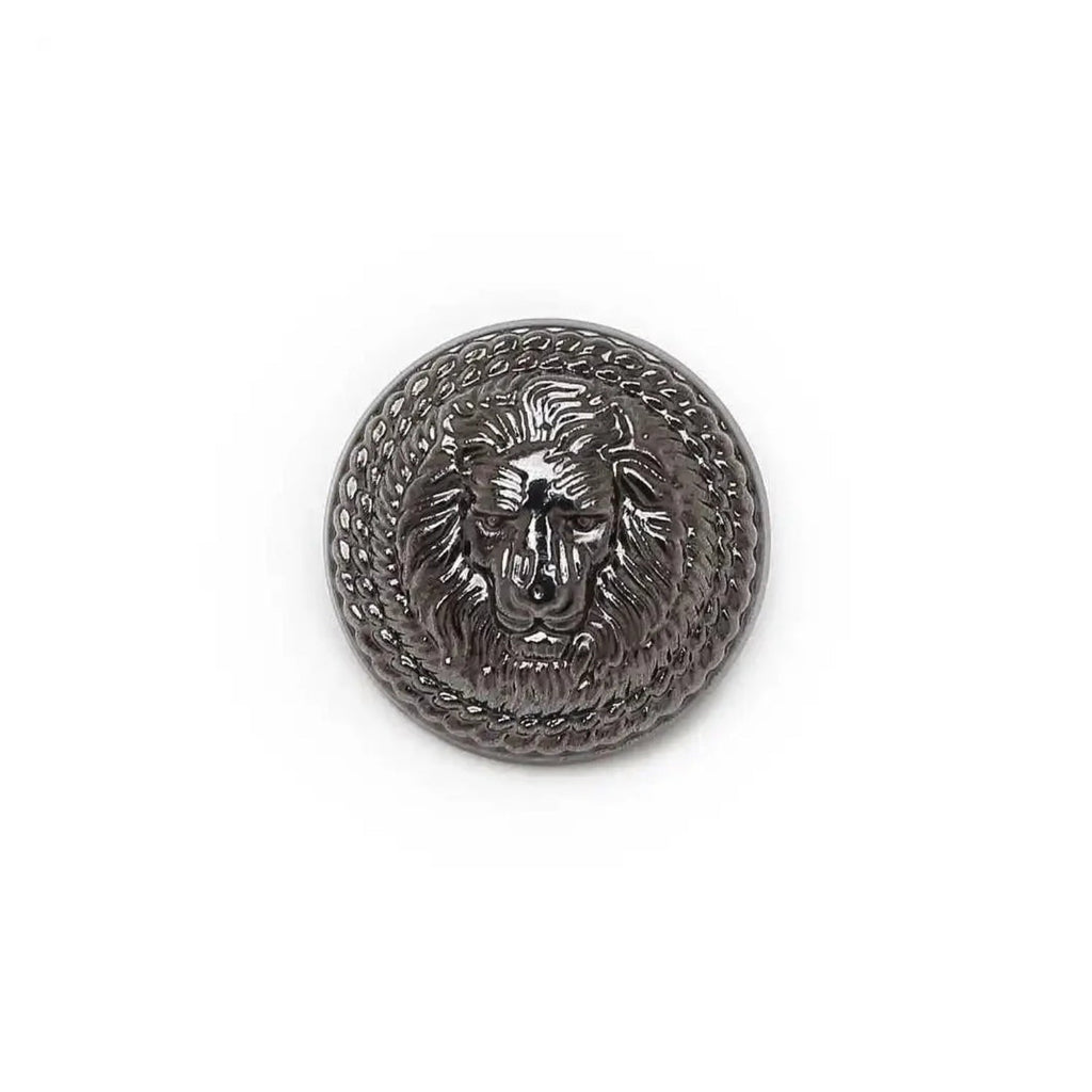 5pcs Lion Brooch for Jackets, Blazers & Uniforms 11.5-25mm Metal