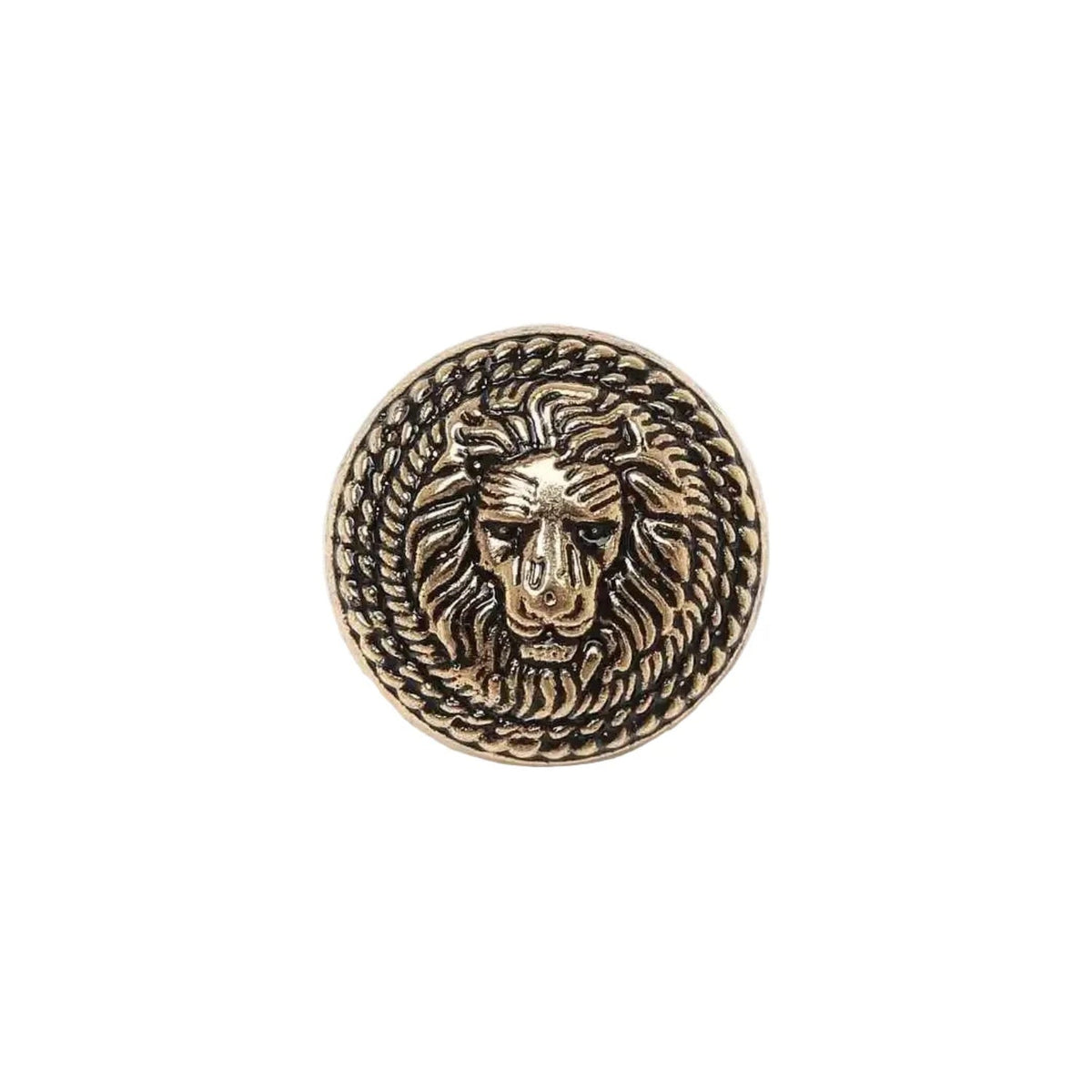 5pcs Lion Brooch for Jackets, Blazers & Uniforms 11.5-25mm Metal – Lion Retro Gold 20mm