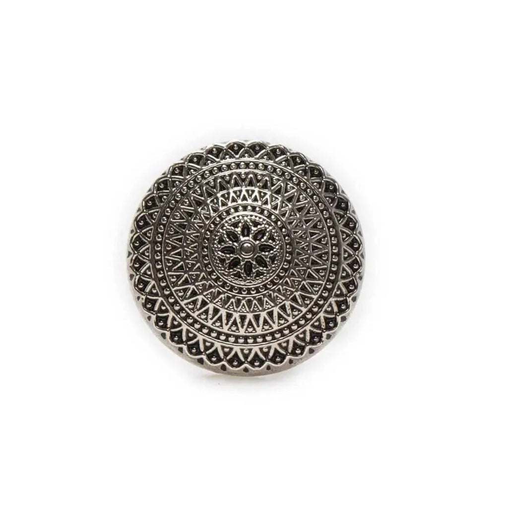 5pcs Lion Brooch for Jackets, Blazers & Uniforms 11.5-25mm Metal – Retro Ancient Silver 20mm