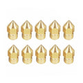 5pcs Mk8 1.75mm Brass 3D Printer Nozzle Set – 0.2mm 1.75mm, 0.3mm 1.75mm, 0.4mm 1.75mm, 0.5mm 1.75mm, 0.6mm 1.75mm, 0.8mm 1.75mm, 1.0mm 1.75mm