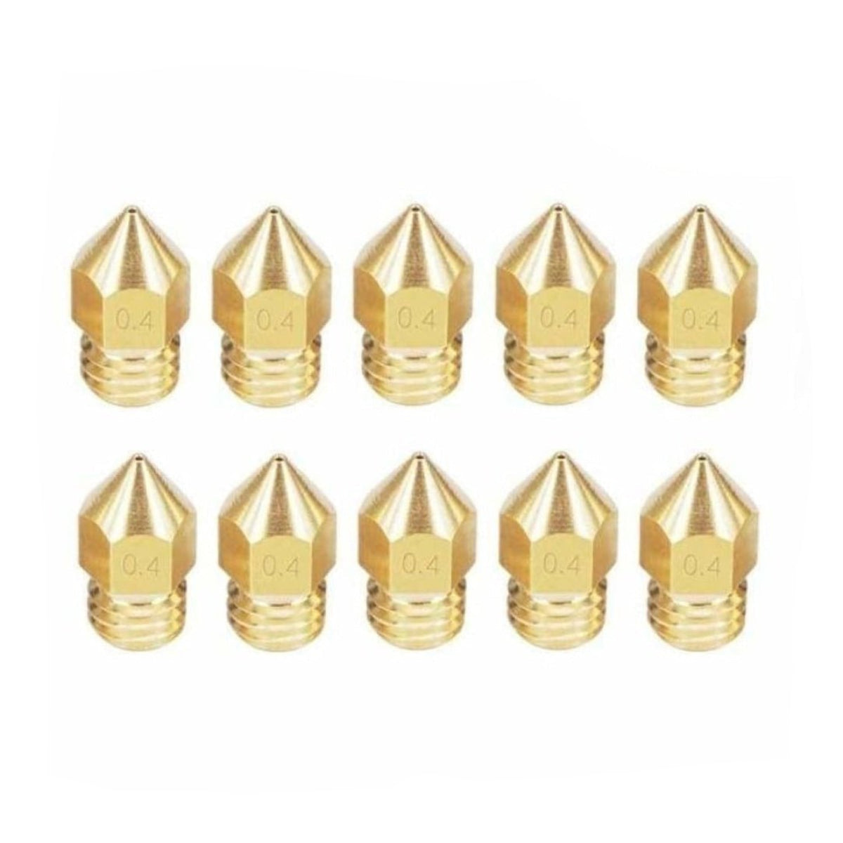 5pcs Mk8 1.75mm Brass 3D Printer Nozzle Set – 0.2mm 1.75mm, 0.3mm 1.75mm, 0.4mm 1.75mm, 0.5mm 1.75mm, 0.6mm 1.75mm, 0.8mm 1.75mm, 1.0mm 1.75mm