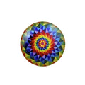 5 Photo Glass Cabochons Mandala 30mm