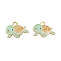 Turtle Enamel Flat Charms – 5 Pack