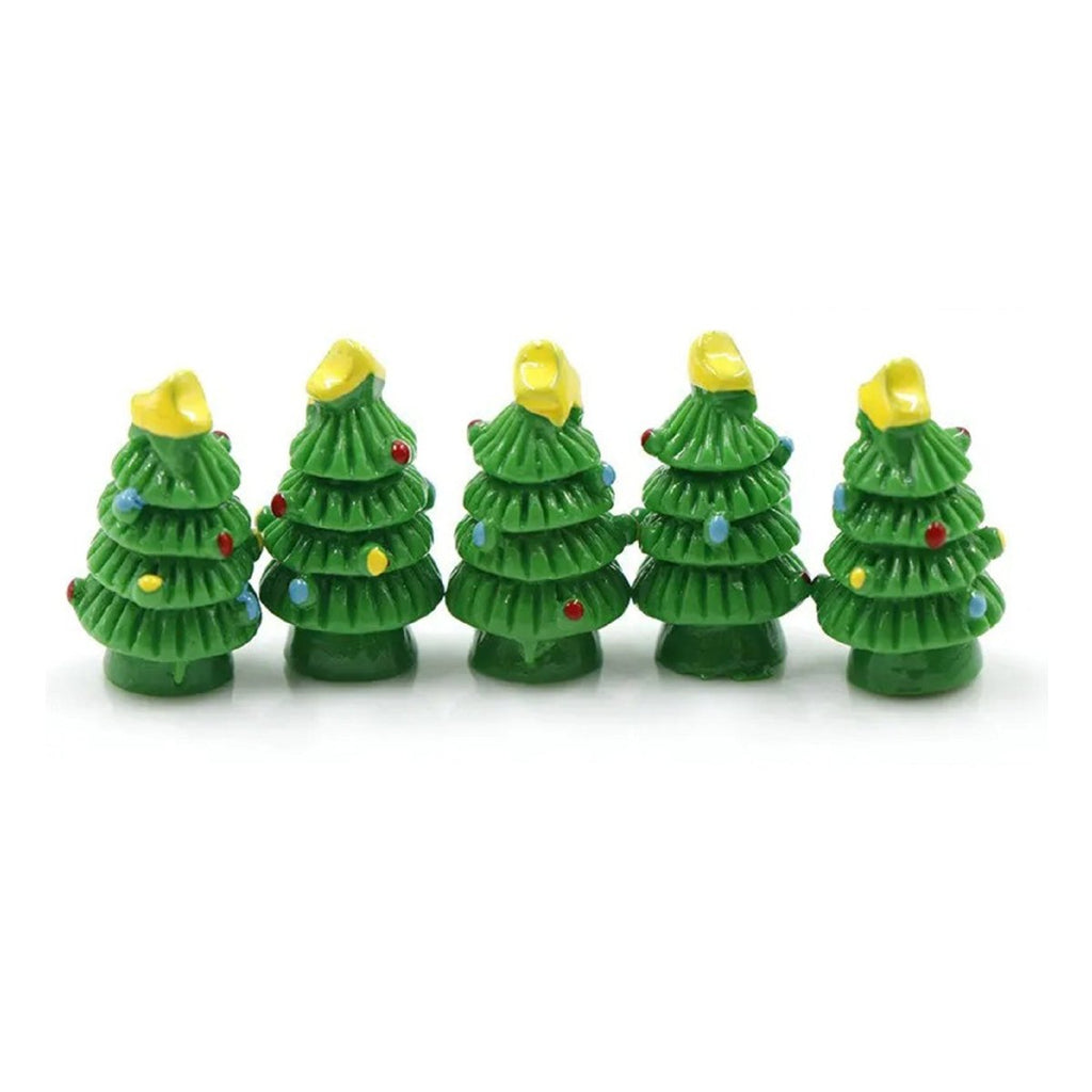 5pcs Snowman & Christmas Tree Bench Figurine Set – Christmas Trees