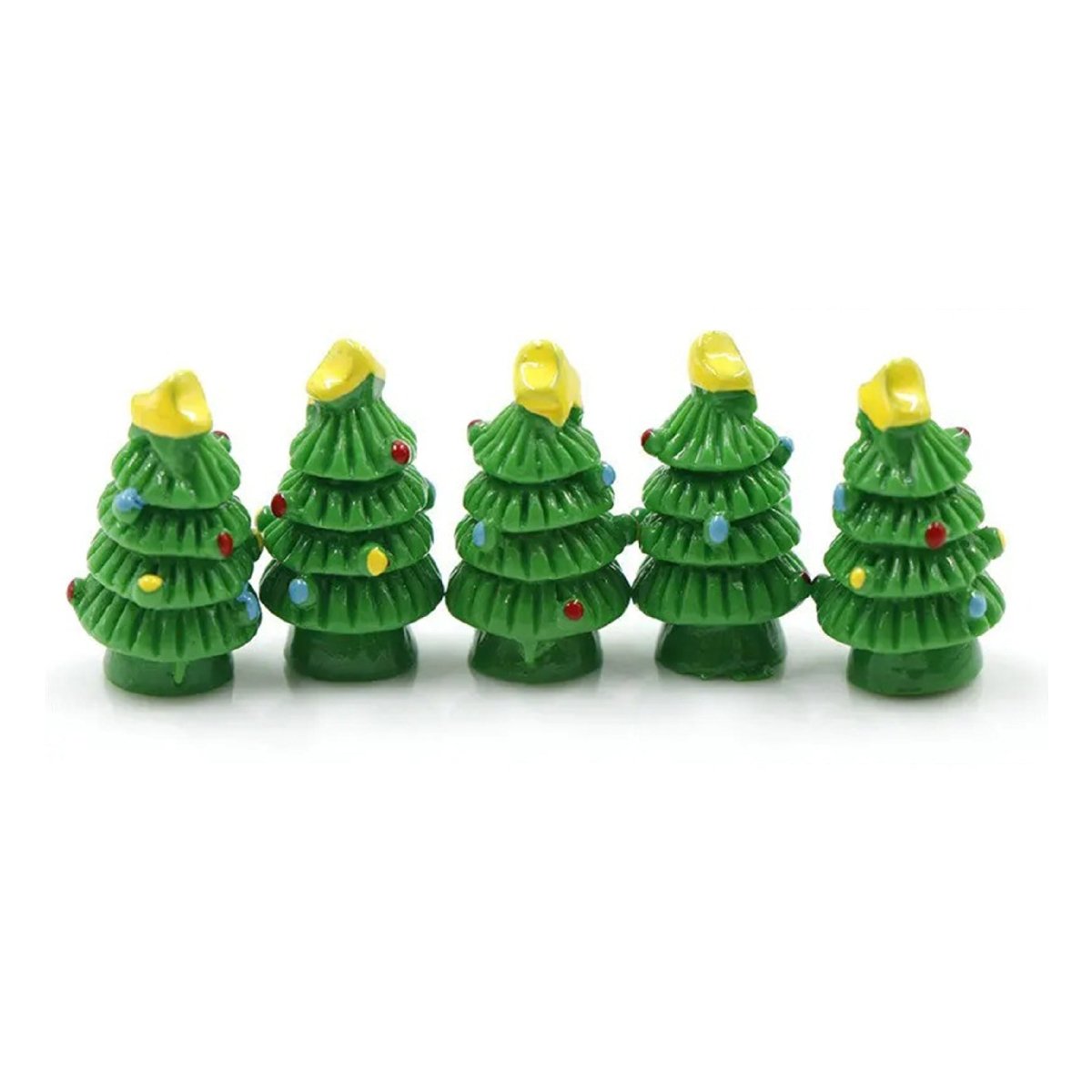 5pcs Snowman & Christmas Tree Bench Figurine Set – Christmas Trees