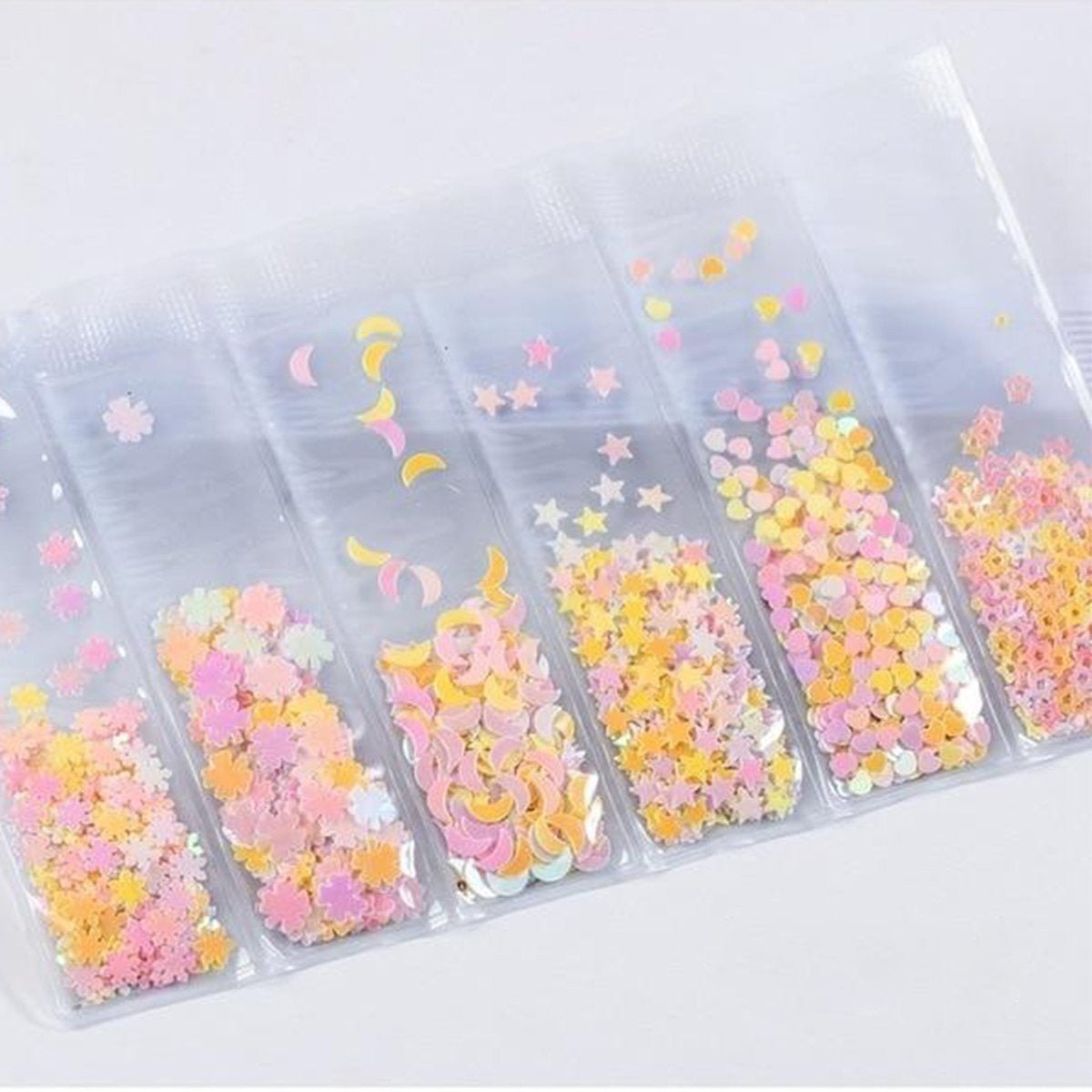 6 Bags Mixed Nail Glitter Powder Sequins 10g – 1