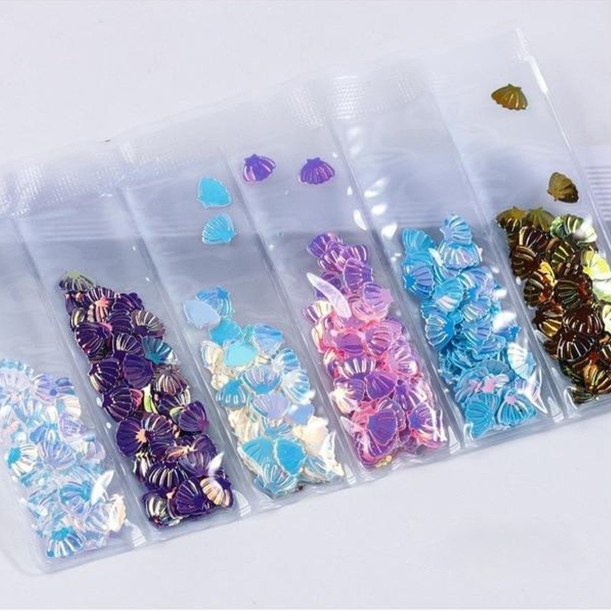 6 Bags Mixed Nail Glitter Powder Sequins 10g – 5