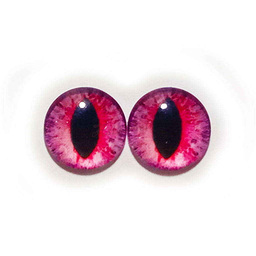 10pcs 6mm & 8mm Glass Cabochon Eyes