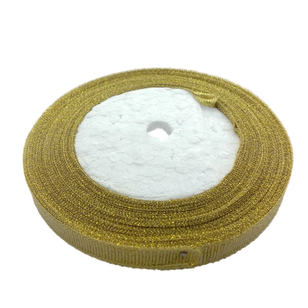 Gold Silver Ribbon 22m Wedding Christmas Decoration – Gold 10mm