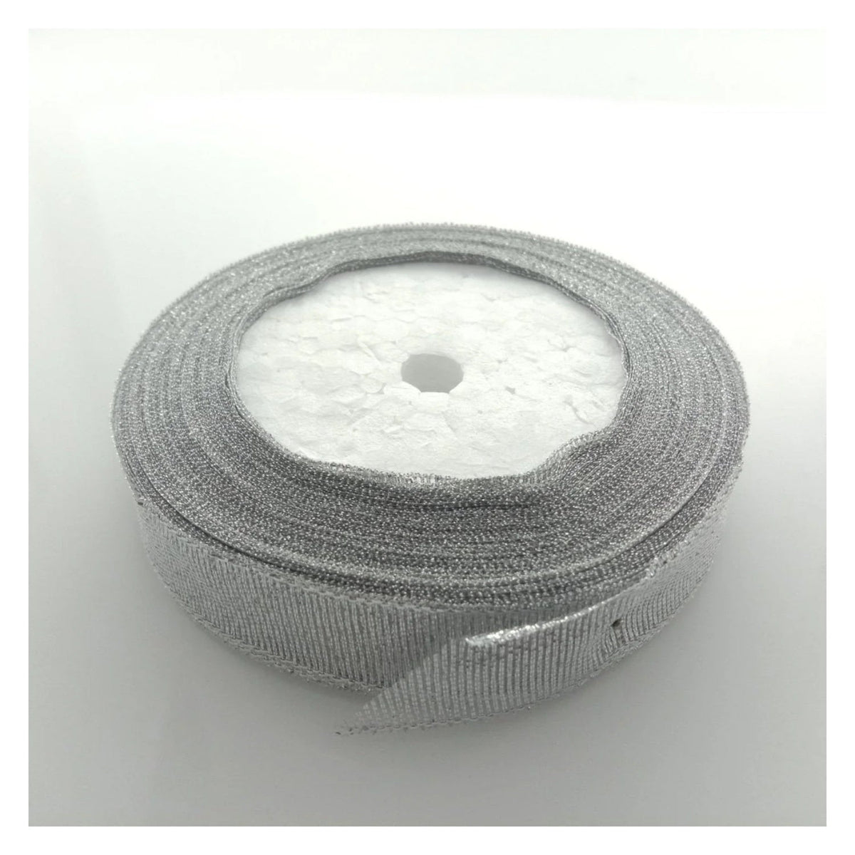 Gold Silver Ribbon 22m Wedding Christmas Decoration – Silver 15mm