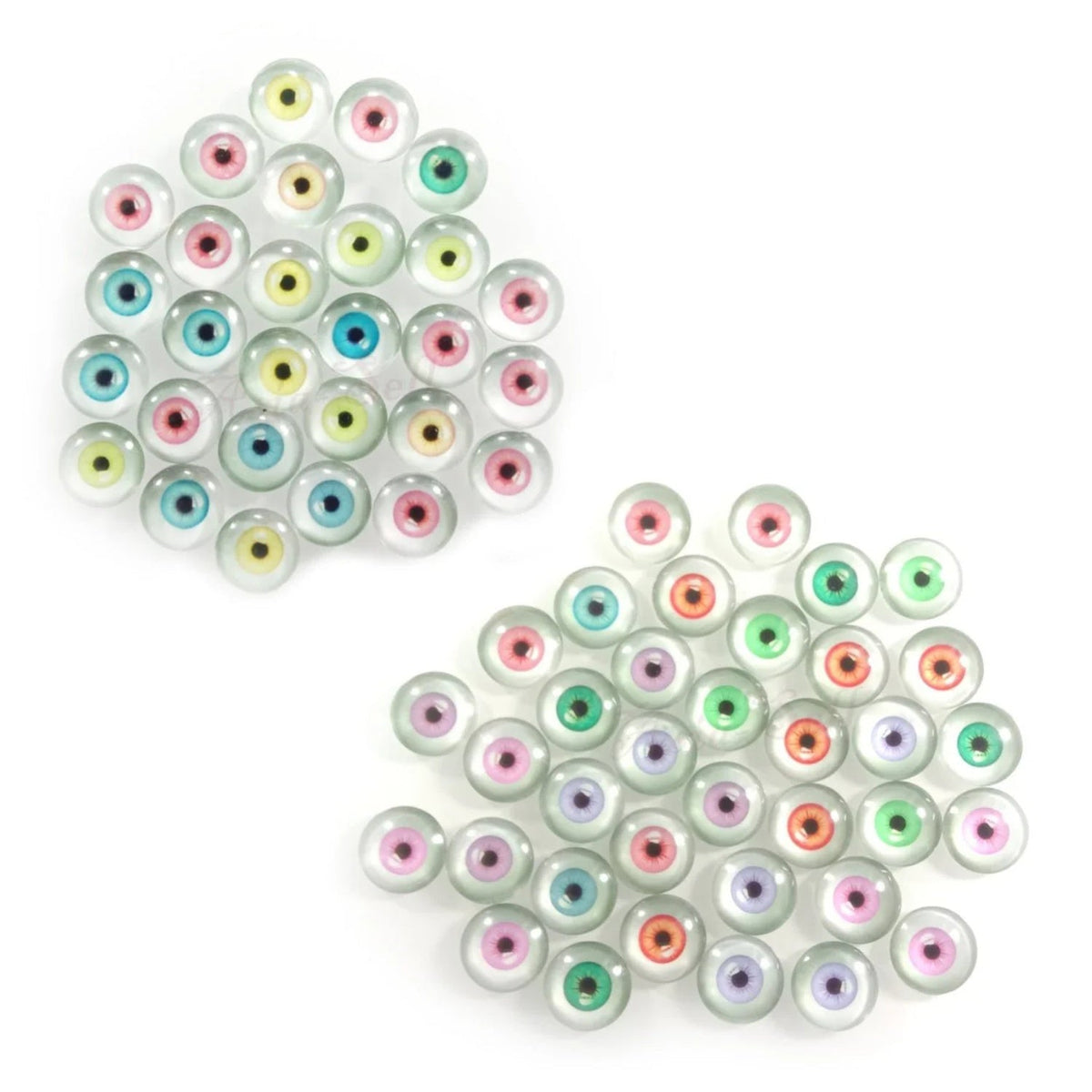 6mm 8mm 10mm 20mm Dolls Glass Human Eyes DIY Eyes Animal Dome Cabochons Flatback - 36pcs 20mm - Asia Sell