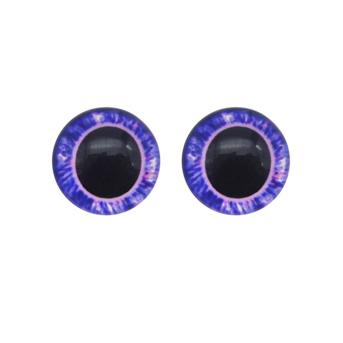 20mm Doll Owl Glass Eyes Large Pupils Cabochon – 10 Pieces / Purple Pink, 40 Pieces / Purple Pink