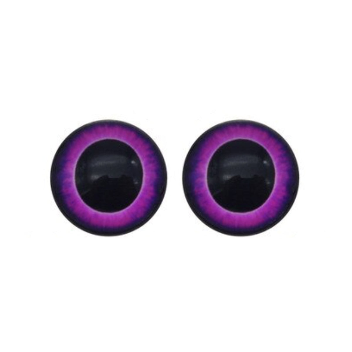 20mm Doll Owl Glass Eyes Large Pupils Cabochon – 10 Pieces / Purple, 40 Pieces / Purple