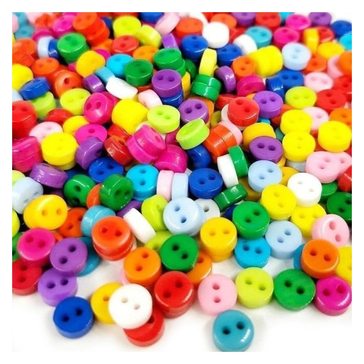 7.5mm Mixed Shape Buttons – 20-5000pcs – 6mm Round Set 1 / 2000pcs