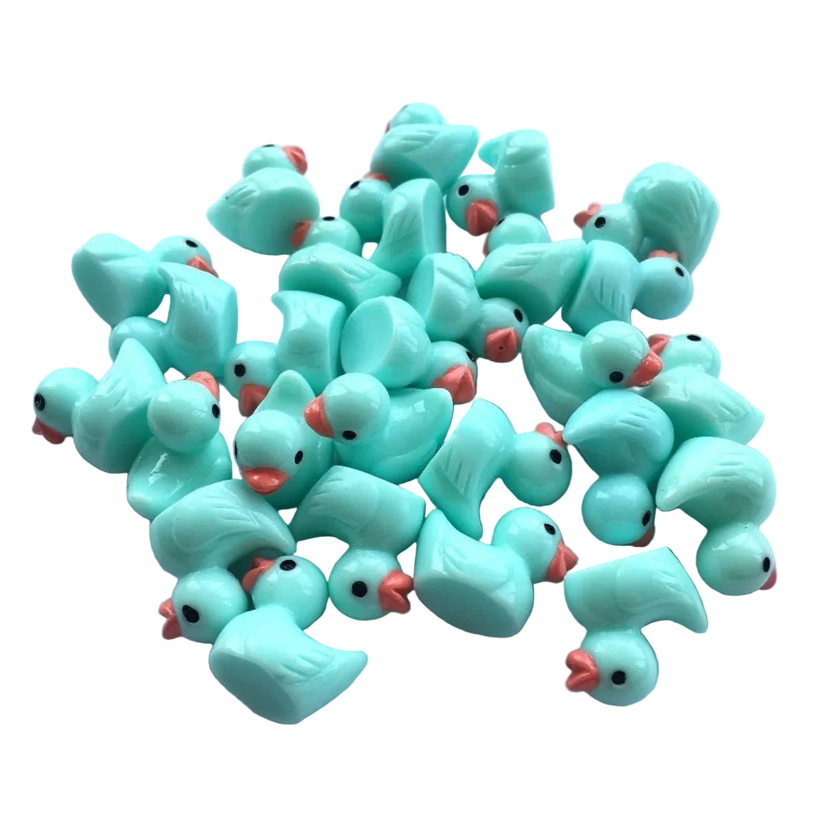 7pcs/10pcs Miniature Mini Garden Cow Rabbit Turtle Duck Animal Figurines Craft Toys - Aqua Ducks - Asia Sell