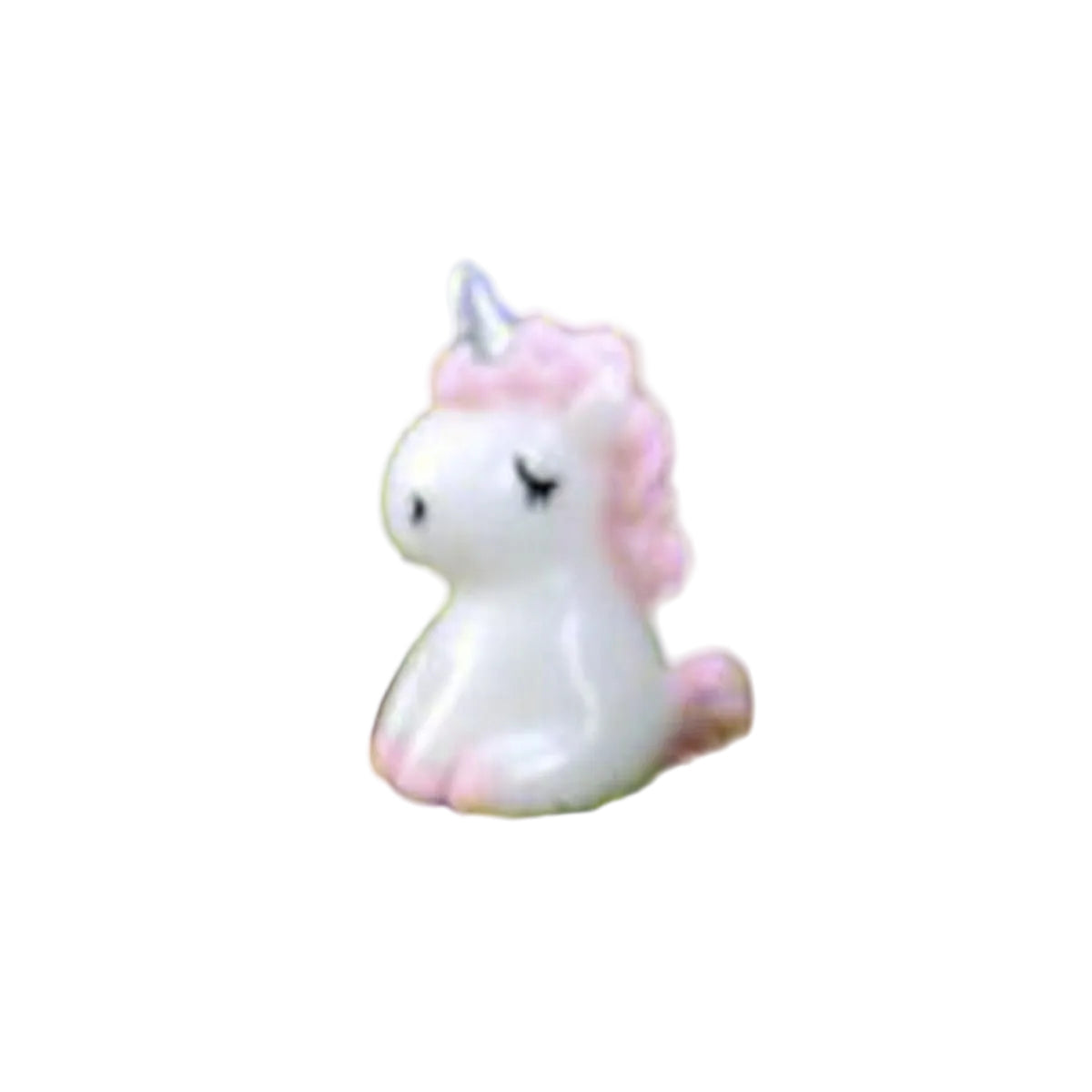 7pcs/10pcs Miniature Mini Garden Cow Rabbit Turtle Duck Animal Figurines Craft Toys - Pink Unicorns Large 30x20mm - Asia Sell
