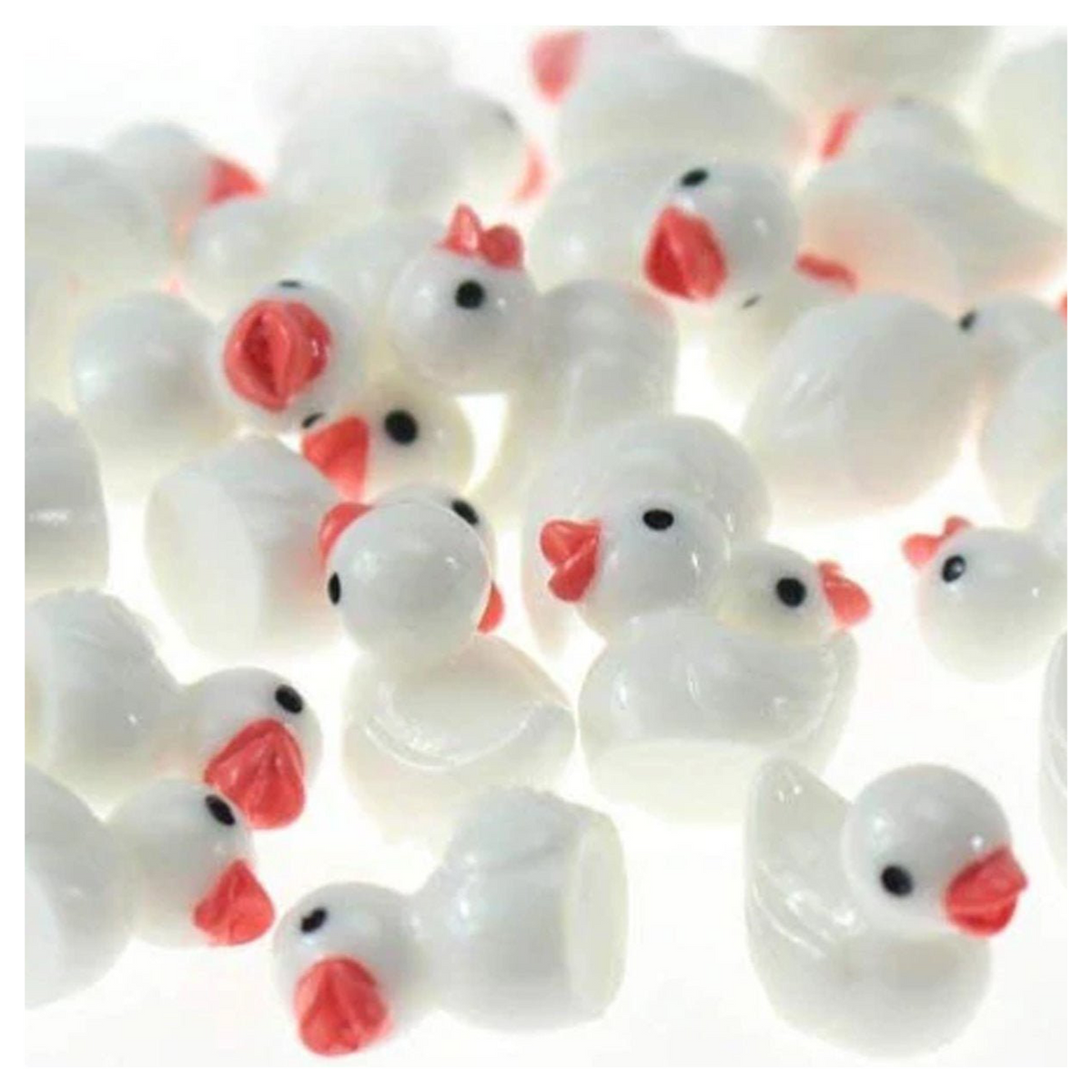 7pcs/10pcs Miniature Mini Garden Cow Rabbit Turtle Duck Animal Figurines Craft Toys - White Ducks - Asia Sell